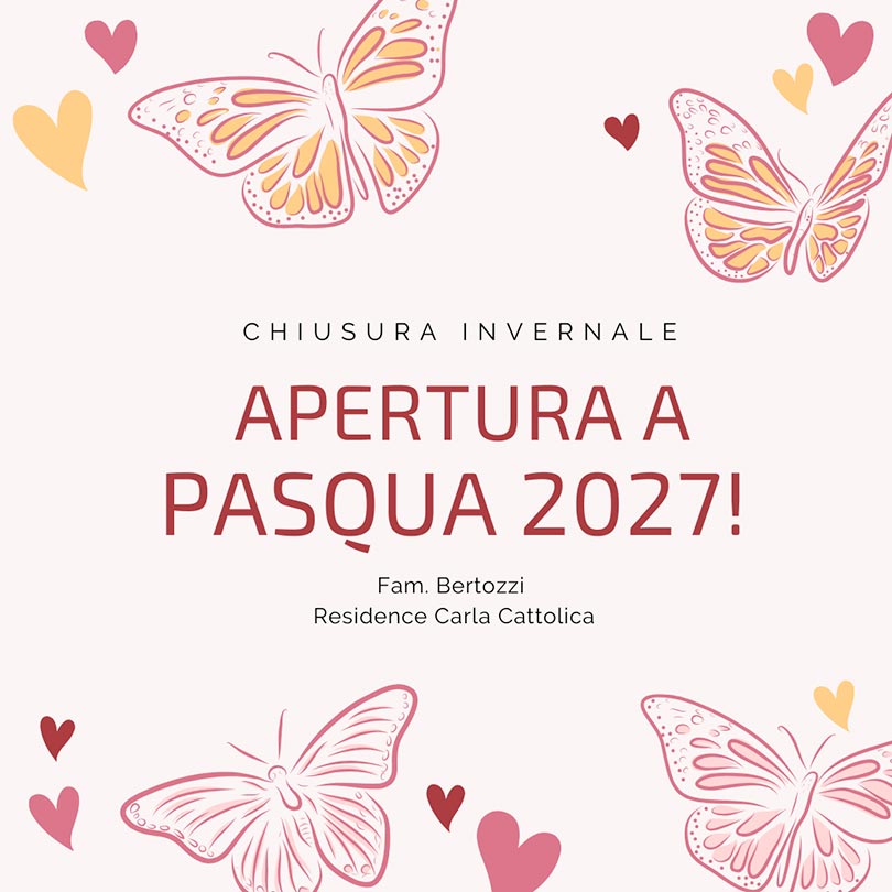 Riapertura a Pasqua 2023
